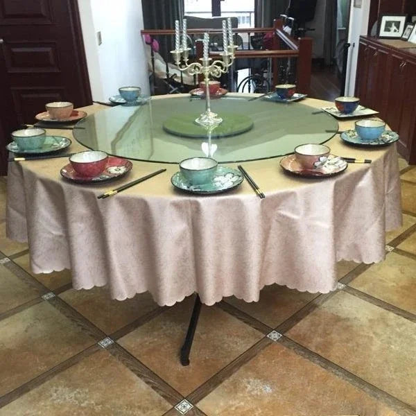 Modern simple solid wood round folding dining table multi-functional wrought iron household small apartment simple Internet