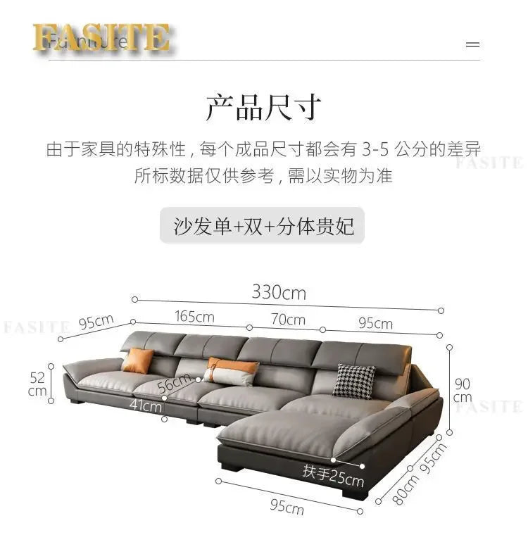 Nordic leave-in light luxury technology cloth sofa modern simple living room fabric latex minimalist sofa