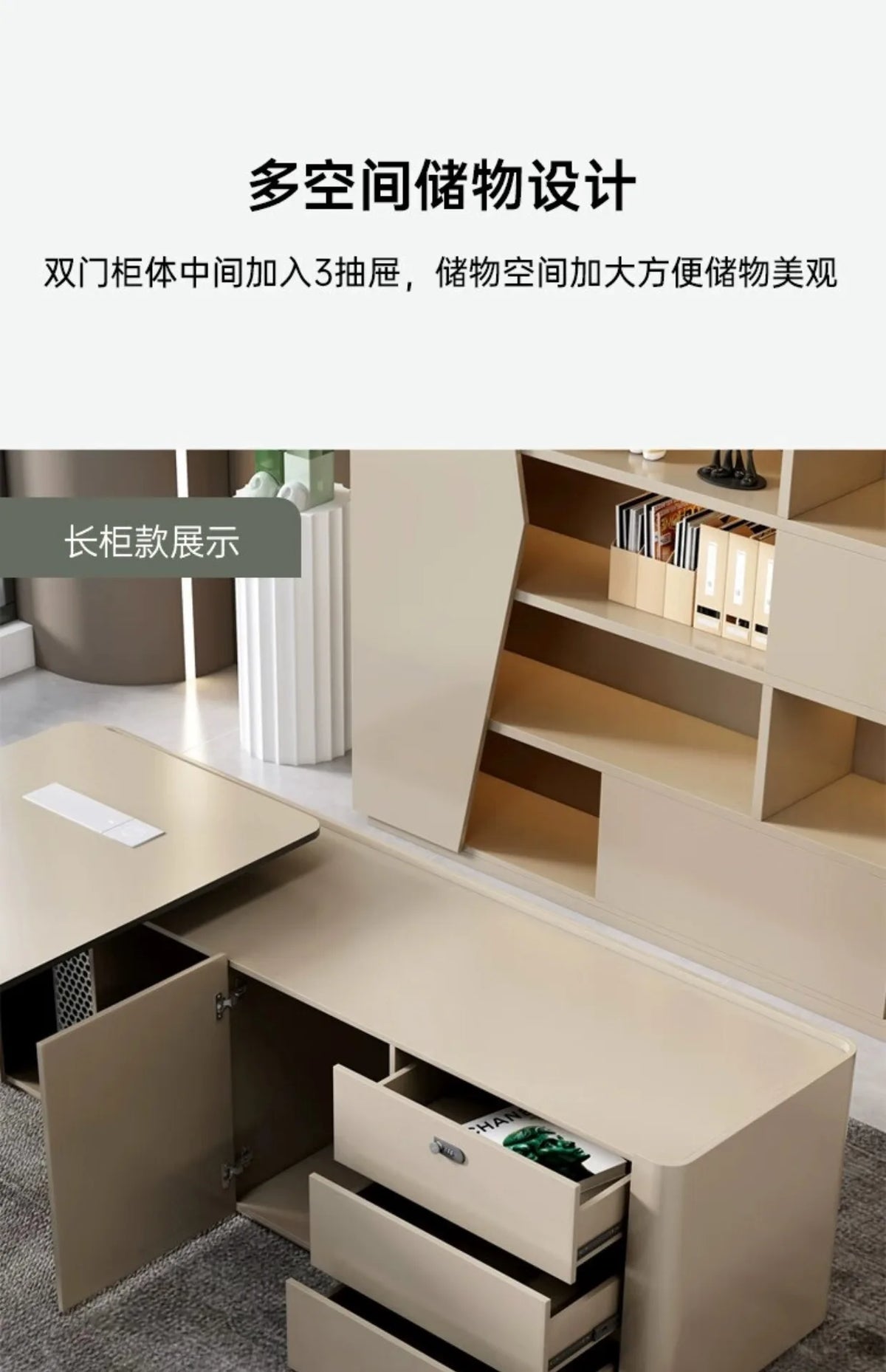 High Quality Boss Office Desk Modern Organizer Storage In Stock Computer Desks Minimalist European Escritorio Oficina Furniture
