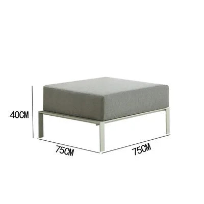 Modern Aluminum Garden Sofa Set - Durable and eco-friendly outdoor furniture with optional PE rattan frame