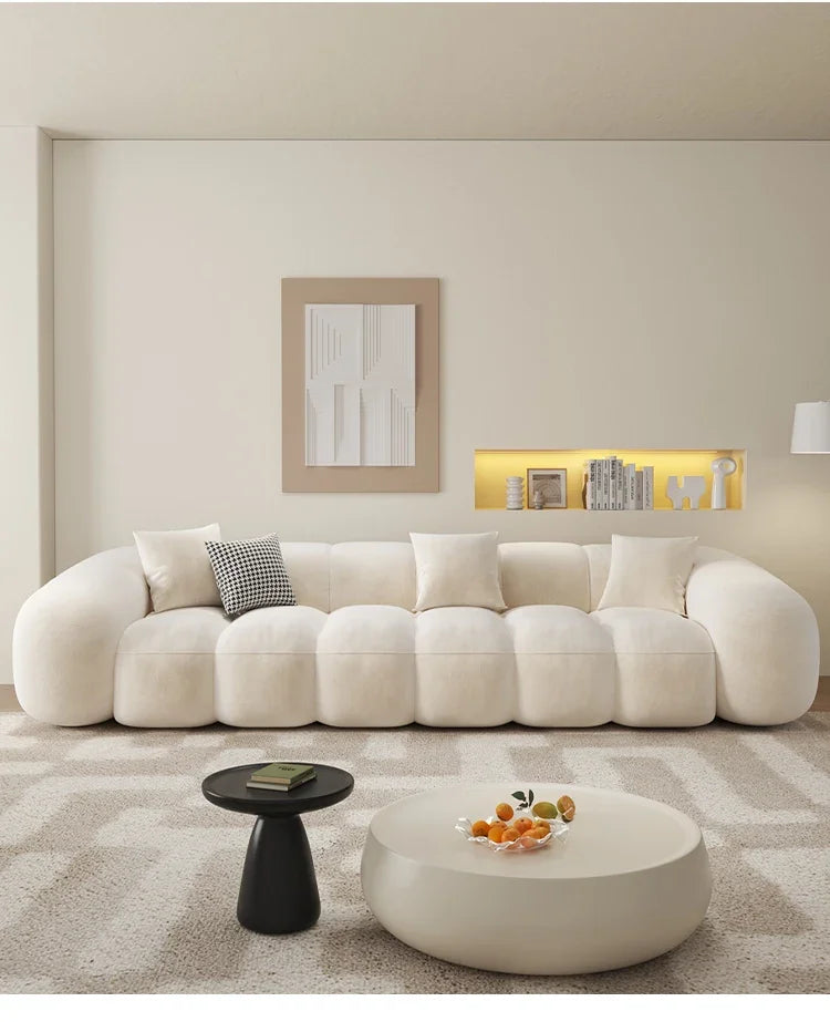 Designer Luxury Living Room Sofas House Nordic Family Elegant Relaxing Sofa Economic Apartment Minimalist Divano Hotel Furniture