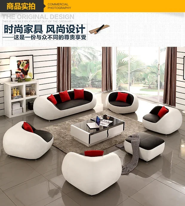 Nordic Accent Living Room Sofas Lazy Couch Leather Luxury Gaming Sofas Designer Decor Relaxing Divano Lounge Suite Furniture