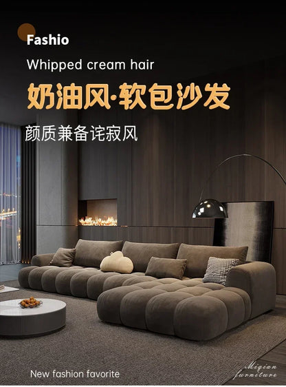 Relaxing Fancy Sofa Cheap Stretch Brown Floor Recliner Sofa Puffs Sectional Juego De Muebles Para Sala Living Room Furniture