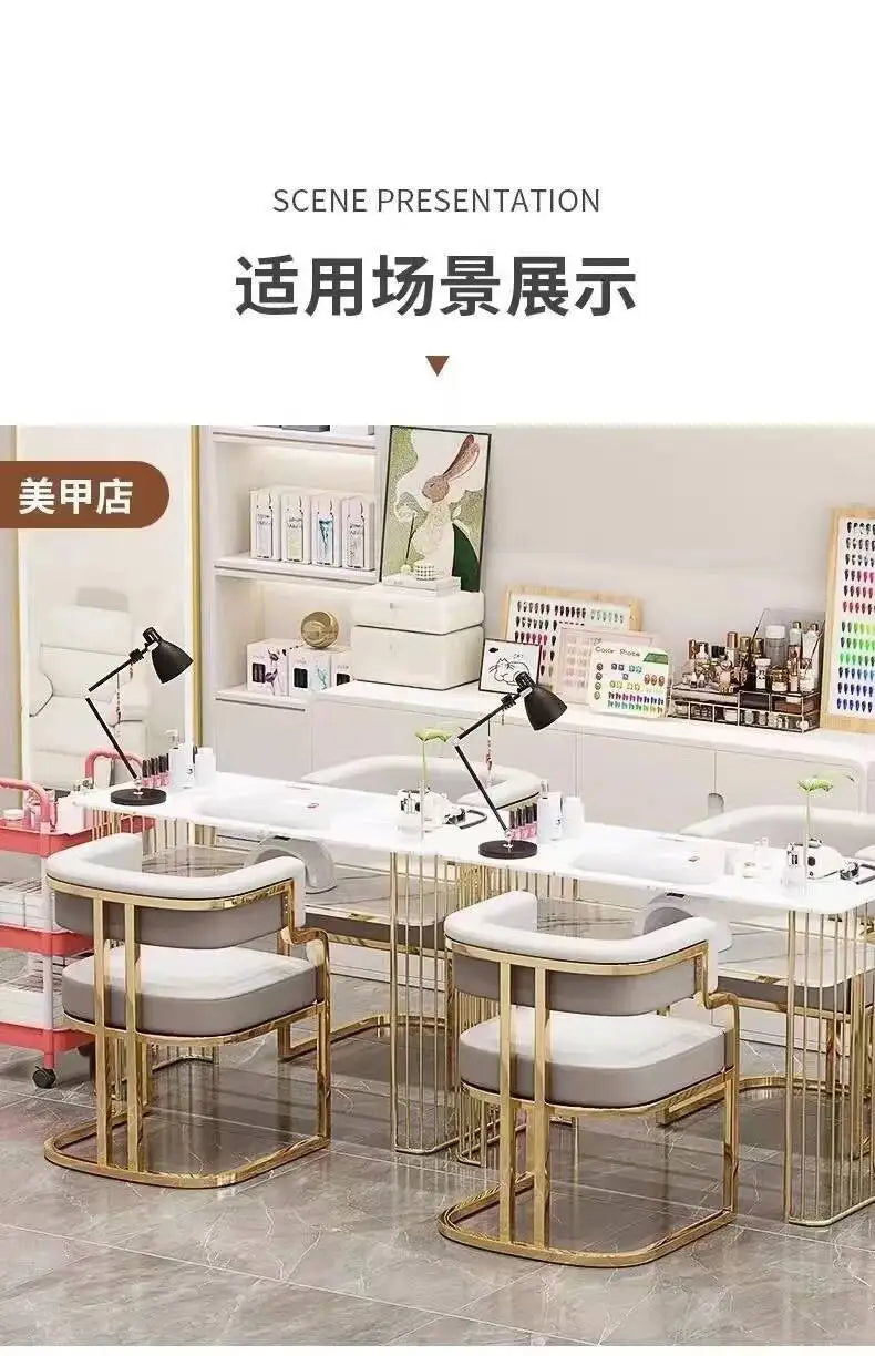 Luxury Dining Chairs Hotel Sales Office Receives Mahjong Sofa Chairs To Discuss Makeup Chairs in Nail Shops Velvet Bar Stool Hig