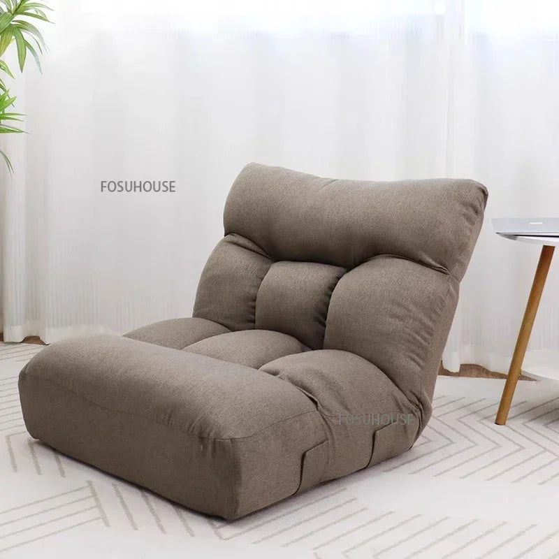 Creative Lying and Sleeping Living Room Sofa Japanese Tatami Bedroom Lazy Sofa Folding Backrest Lounge Chair Home Floor Chair