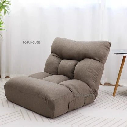 Creative Lying and Sleeping Living Room Sofa Japanese Tatami Bedroom Lazy Sofa Folding Backrest Lounge Chair Home Floor Chair