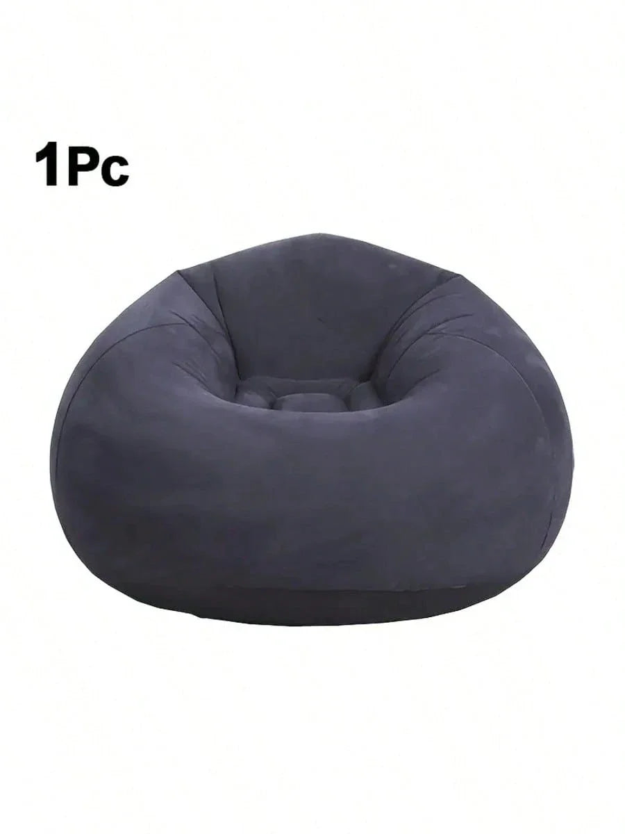 Inflatable Soybean Bag Chair - Soft/Comfortable Lazy Seat for Living Room/Office/Outdoor Camping (Father's Day Gift)