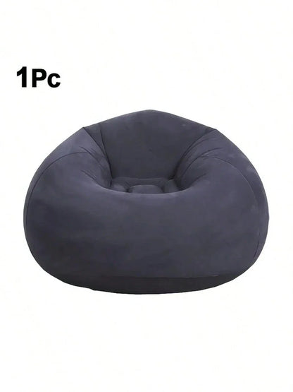Inflatable Soybean Bag Chair - Soft/Comfortable Lazy Seat for Living Room/Office/Outdoor Camping (Father's Day Gift)