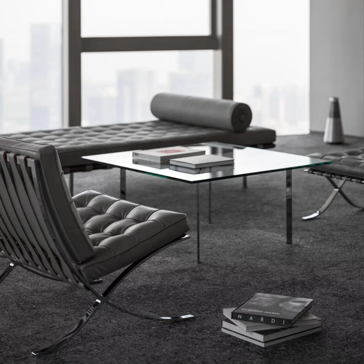 Barcelona Single Sofa Designer Lazy Sofa High-end Italian Living Room Sofa Chair Nordic Light Luxury Leisure Chair