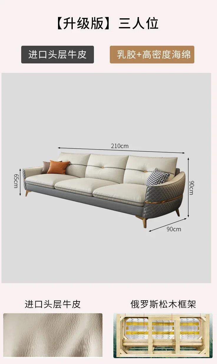 Minimalist Elegant SofaS leather Nordic Modern Sectional Sofas Lazy Living Room sillas para sala de estar Home Furniture