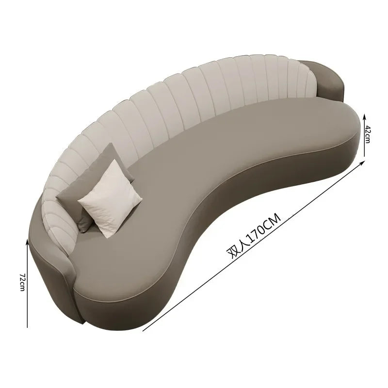 Beauty salon meeting guests arc light luxury hair salon modern and simple