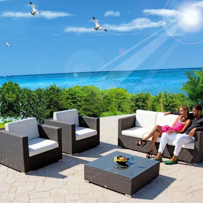 Imitation rattan sofa leisure courtyard garden sun room outdoor outdoor balcony corner waterproof