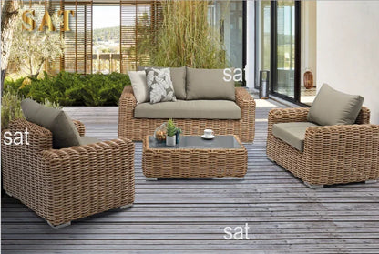 Furniture  new arrival hot sale luxury outdoor Furniture Set for hotel villas Garden park patio balcony wicker rattan sofa set