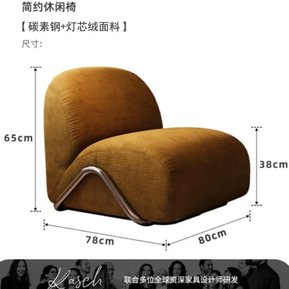 Office Fashion Living Room Sofas Personality Relax Retro Leisure Living Room Sofas Designer Simplicity Furniture Sedia Lssfy