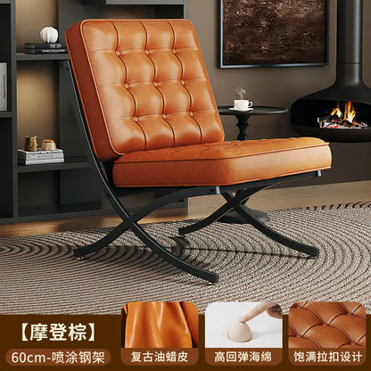 Black Metal Living Room Chairs Balcony Throne Relax Reading Modern Room Decor Fashion Chairs Comfortable Sillones Home Design