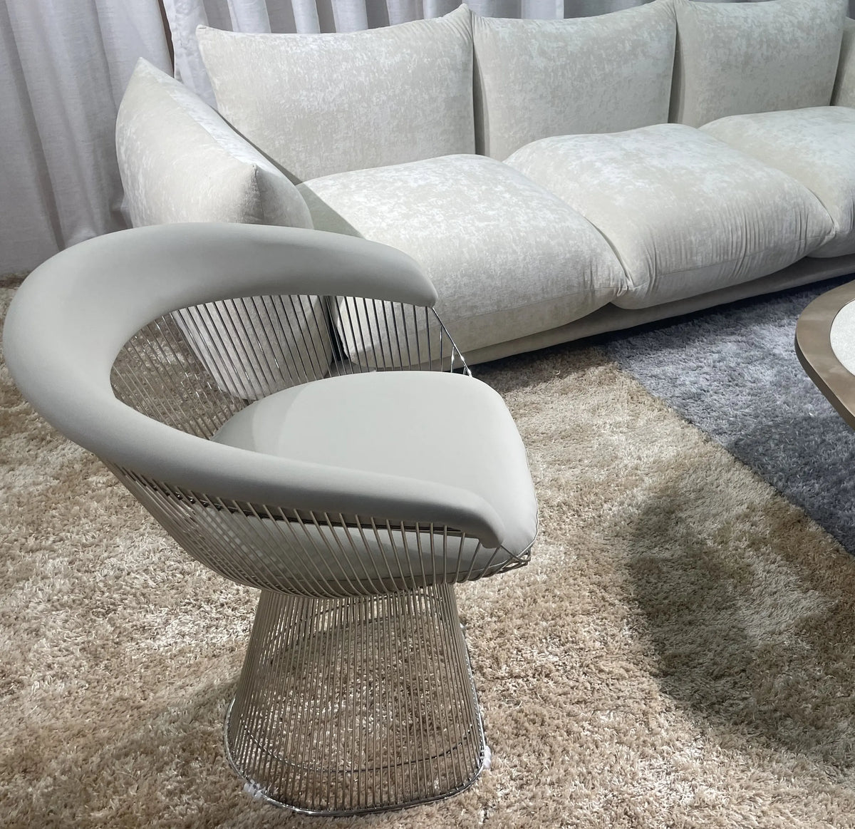 Living Room Room Stainless Steel Chrome Legs Bedroom Hotel Cooling Fabric Modern Luxury Dining Chair