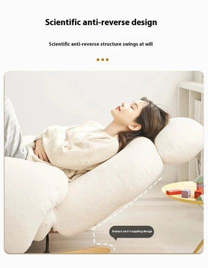 Modern Ergonomic White Chairs Minimalist Living Room Recliner Lounge Chairs Floor Bedroom Articulos Para El Hogar Home Decor