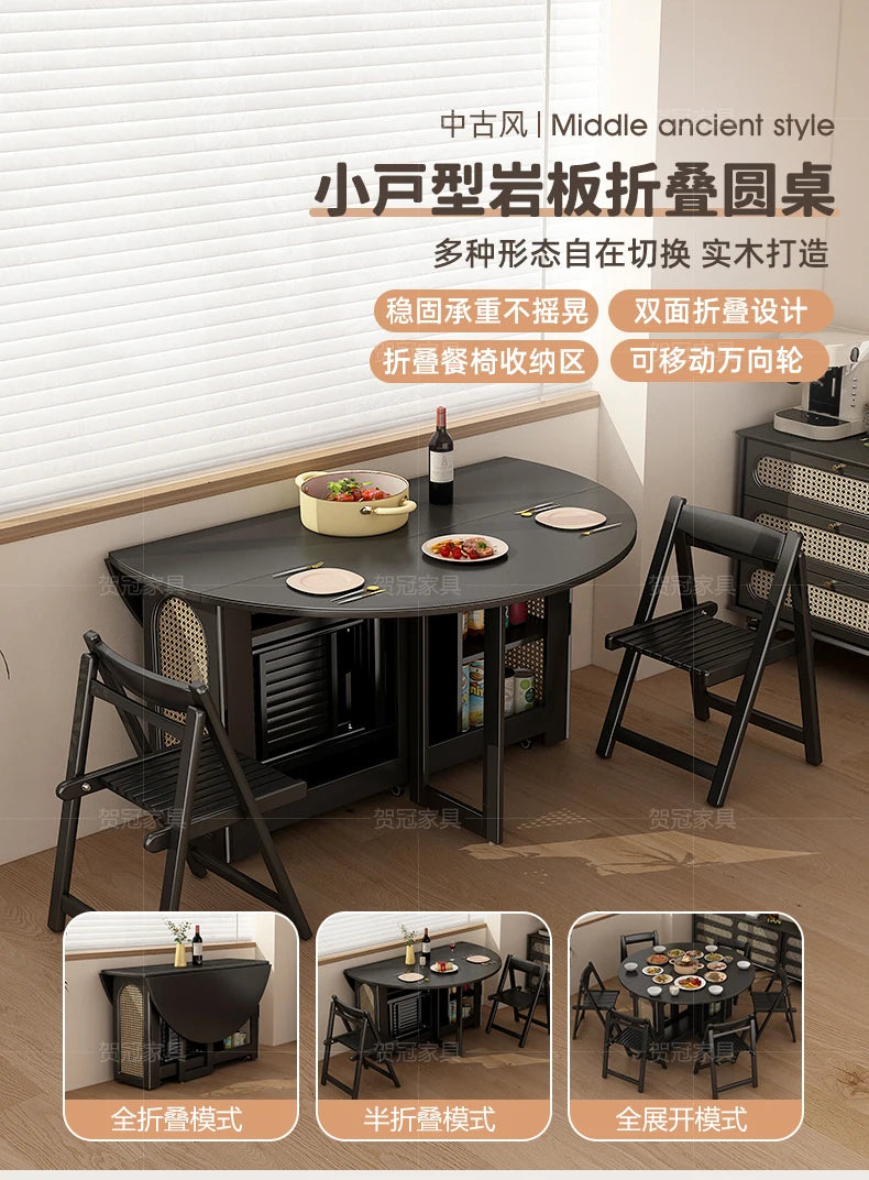 Waterproof Chair Dining Table Breakfast Modern Chair Side Dining Table Space Savers Round Set Sala Da Pranzo Home Furnitures