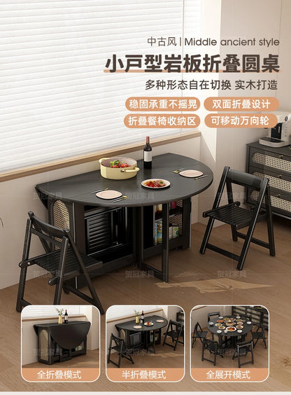 Waterproof Chair Dining Table Breakfast Modern Chair Side Dining Table Space Savers Round Set Sala Da Pranzo Home Furnitures