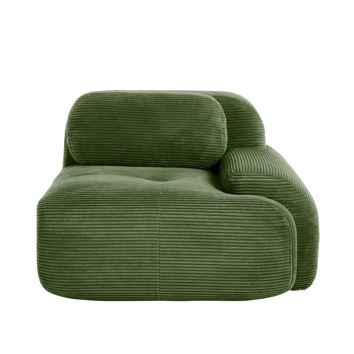 1piece Modern Lovely Sofa Without Armrests with Cushion, Living Room Furniture, Modular Corner Sofa, Premium Cordstock Fabric
