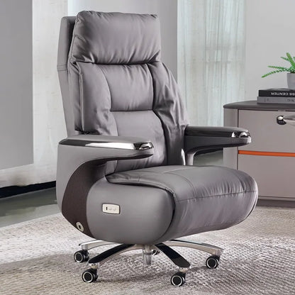 Boss chair leather office chair high-end president sedentary comfortable business class home lunch break