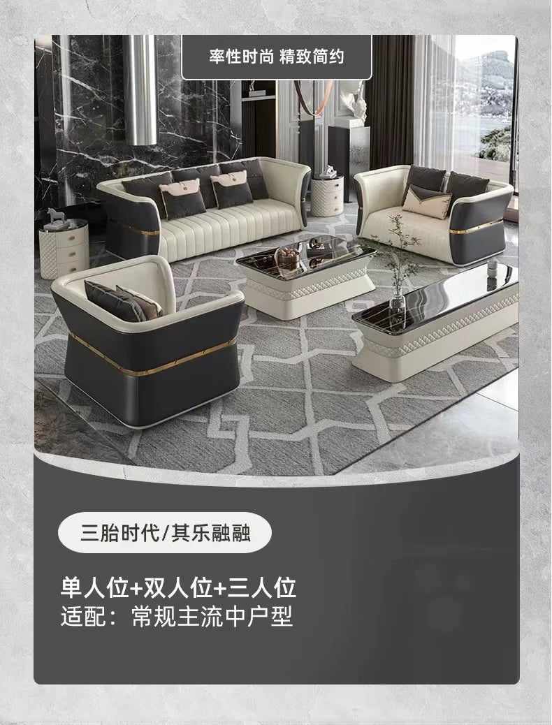SGF Light Luxury Business High-End Sofa Party Box U-Shaped Sofa
