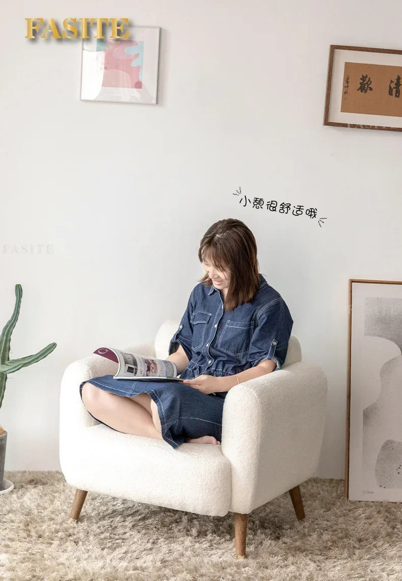 Modern Luxury Lazy Living Room Sofa Tatami Nursing Chair Single Simple Dormitory Sofa Bedroom Office  Home Furniture