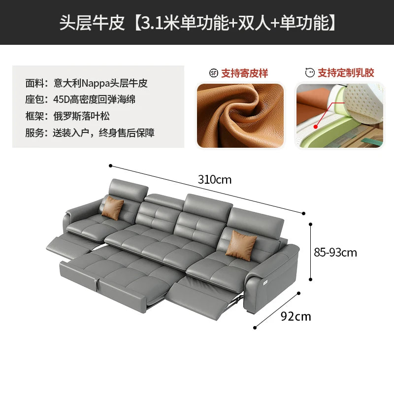 Italian Modern Sofas Minimalist Living Room Electric Lazy Sofas Relax Armchairs Apartment Articulos Para El Hogar Accessories