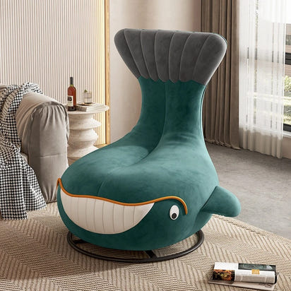 Shark Internet Celebrity Rotating Chair with High Aesthetic Value,animal Leisure,small Apartment,simple Single Person Whale Sofa