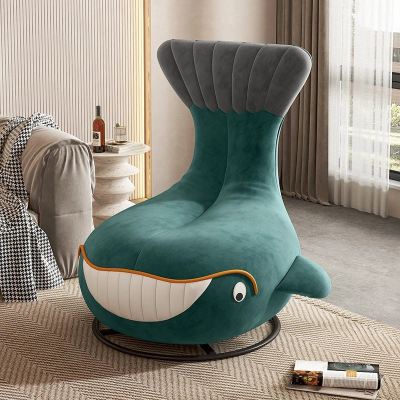 Shark Internet Celebrity Rotating Chair with High Aesthetic Value,animal Leisure,small Apartment,simple Single Person Whale Sofa