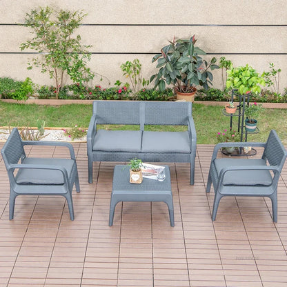 Nordic Household Garden Furniture Sets Villa Terrace Patio Furniture Outdoor Set Home Leisure Lazy Outdoor Table and Chairs Set