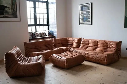 Leather caterpillar sofa set is very practical for living rooms, bedrooms, hotels, and businesses,