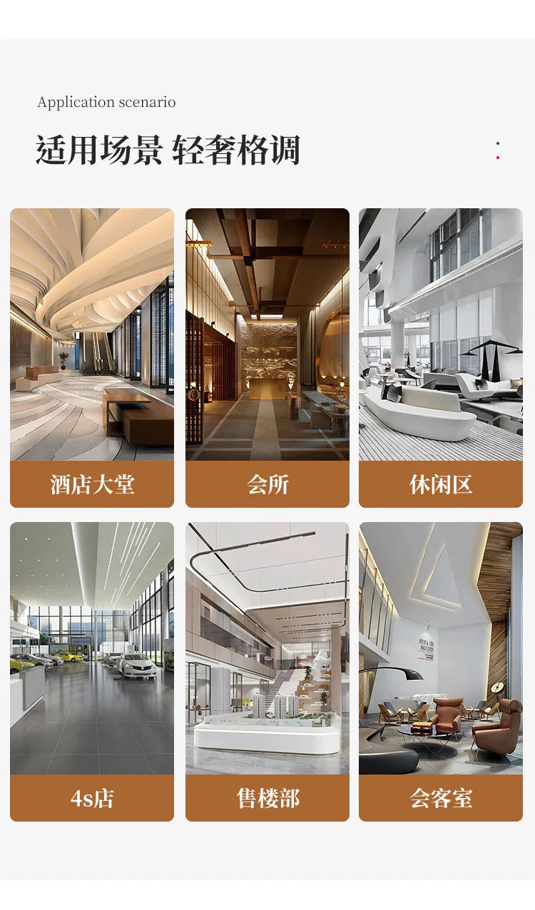 Italian Light Luxury Negotiation Sofa Hotel Lobby Meeting Area Tables And Chairs Sales Office Business Reception Sofa