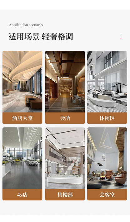 Italian Light Luxury Negotiation Sofa Hotel Lobby Meeting Area Tables And Chairs Sales Office Business Reception Sofa