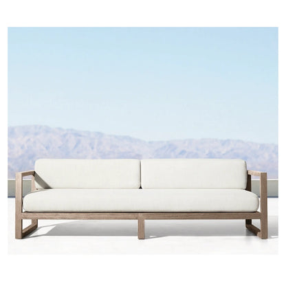 New Arrive Outdoor Wooden Teak Garden Set Daybed Chaise Lounge Furniture Teak Canopy Modern Solid Wood