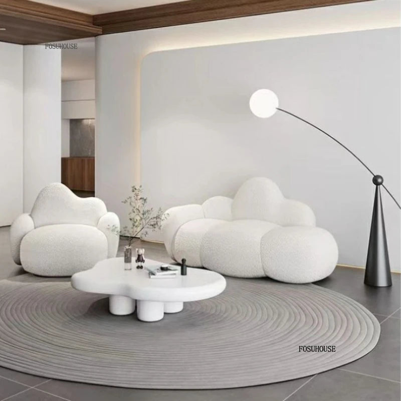 Simple Small Apartment Living Room Sofas Nordic Home Balcony Single Back Sofa Chair Beauty Salon Lounge Reception Double Sofas