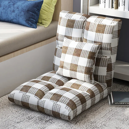 Lazy sofa single tatami bedroom balcony dormitory small sofa bed back chair folding cute floor chair