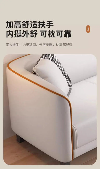 Italian light luxury cat claw cloth sofa small apartment living room double rental room bedroom apartment simple modern large so