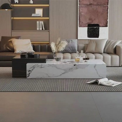 Frame Aesthetic Coffee Table Clear Design Modern Luxury Coffee Table Magazine Bedroom Mesa Centro Salon Furniture Accessories