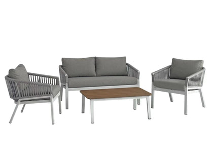 4pcs Outdoor Sofa Set Living Room Hotel Villa Park Courtyard Apartment Farmhouse-Versatile Outdoor Furniture