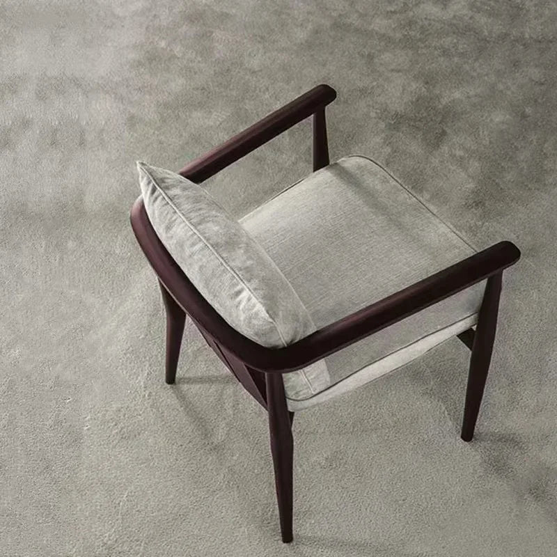 New Chinese Style Nordic Single-Seat Sofa Chair Post-Modern Minimalist Dining Chair Leisure Chair Conference