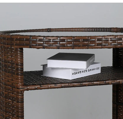 Rattan Garden Furniture Sets Balcony Home Table Chairs Storage Leisure Table and Chair Three-piece Set Outdoor Patio Combination