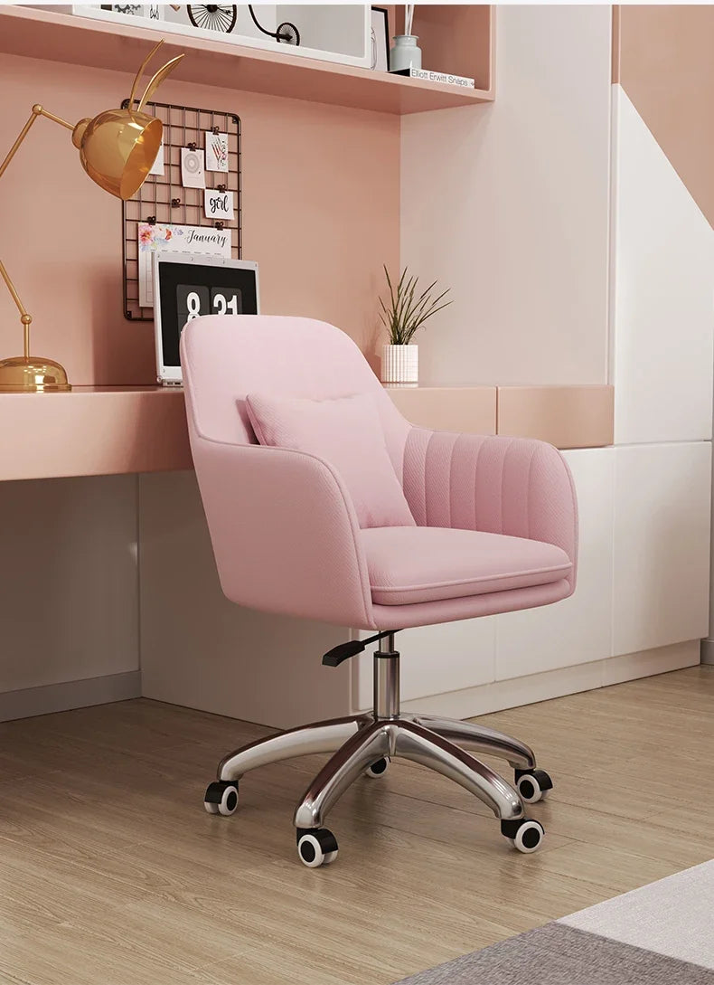 Lift Swivel Office Chairs Bedroom Home Armrest Backrest Leisure Computer Chair Student Dormitory Comfortable Learning Desk Chair
