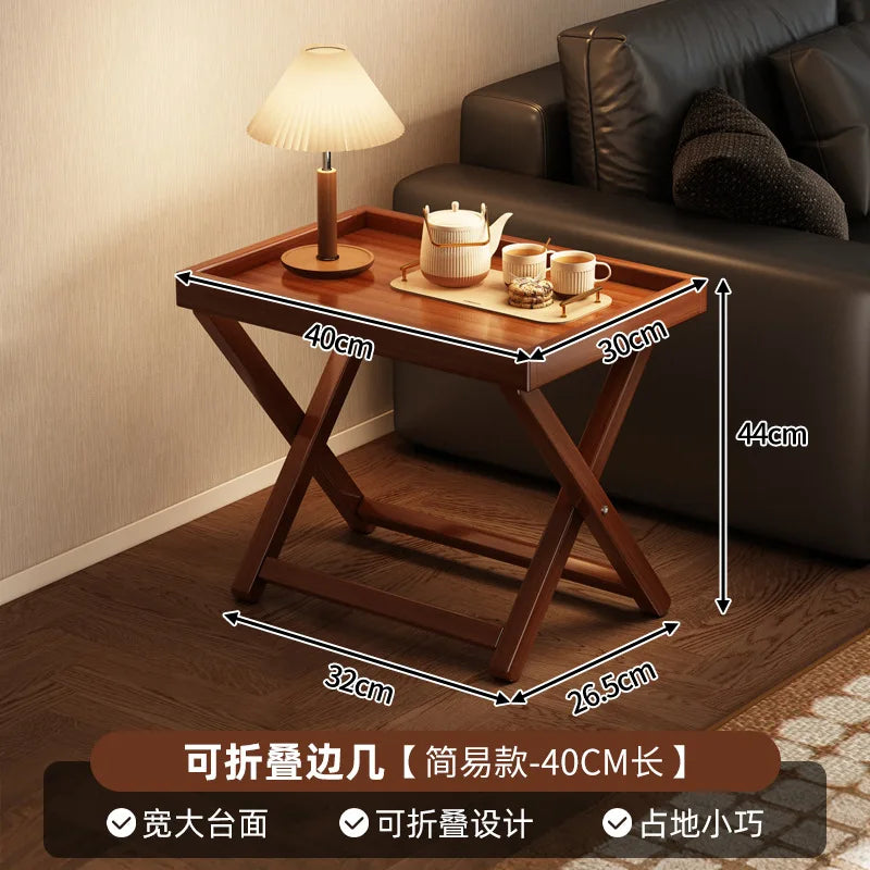 INS Folding Small Table Outdoor Picnic Portable Coffee Table Non-Solid Wood Home Living Room Mini Side Table