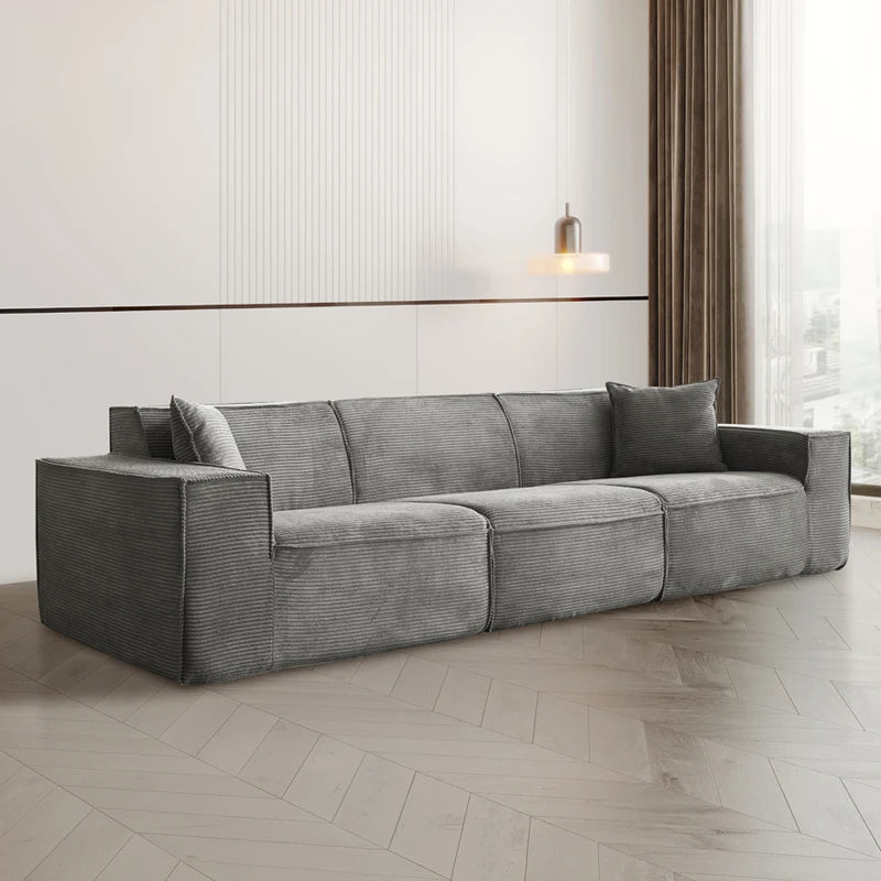 Italian Luxury Multifunctional Modular Sofa Set Black Modern Vacuum Compressed Sponge Convertible Living Room Furniture