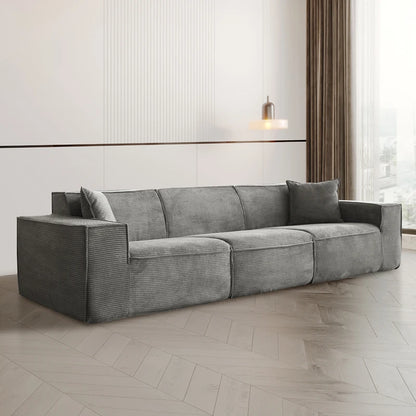 Italian Luxury Multifunctional Modular Sofa Set Black Modern Vacuum Compressed Sponge Convertible Living Room Furniture