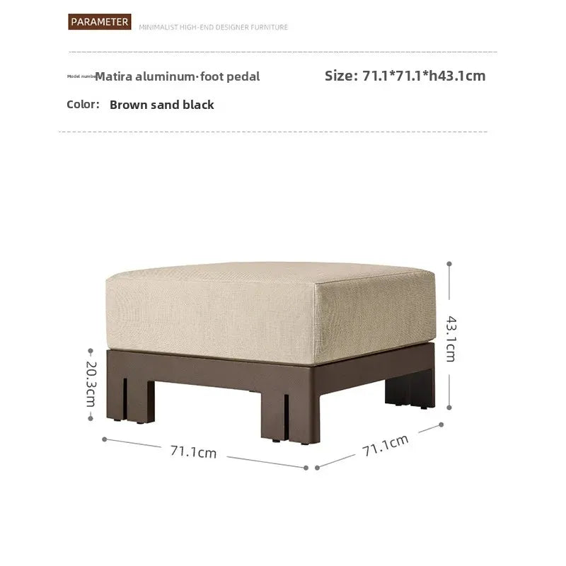 Courtyard Sofa, Outdoor Relaxation, Outdoor Lounge Chair, Villa Garden Table, High-end Furniture Set, Garden Furniture