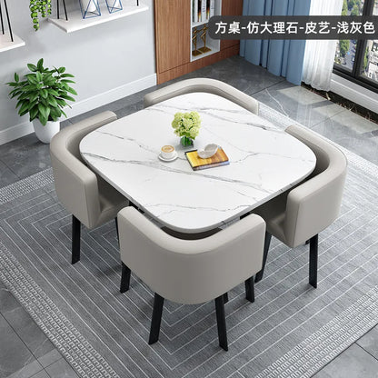 Simple square negotiation table and chair combination store, shop