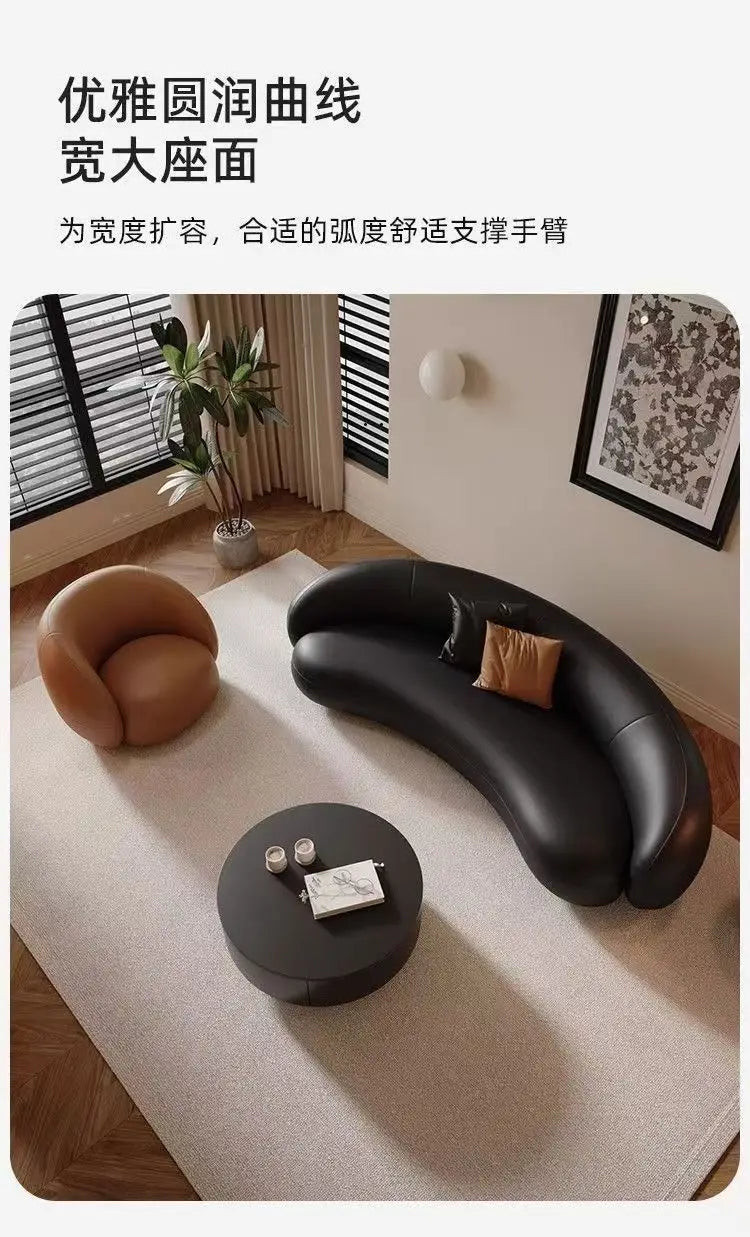 Minimalist Luxury Sofa for Living Room Small Space Lounge Waiting Area Seating