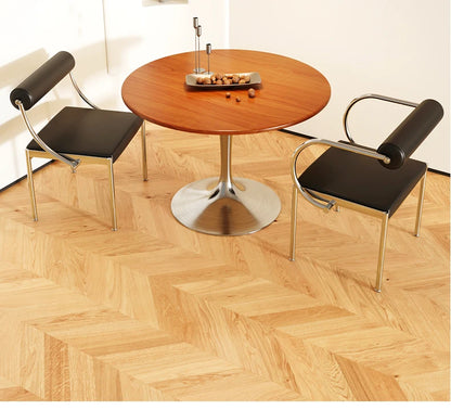 Vintage Designer Dining Chair with Stainless Steel Frame Study Room Seat Bedroom Dressing Table Makeup Stool Home Kitchen Chairs